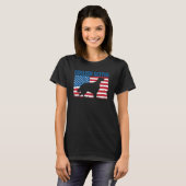 T-shirt American Flag Anglais Setter (Devant entier)