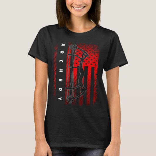 T-shirt American Flag Archery (Devant)