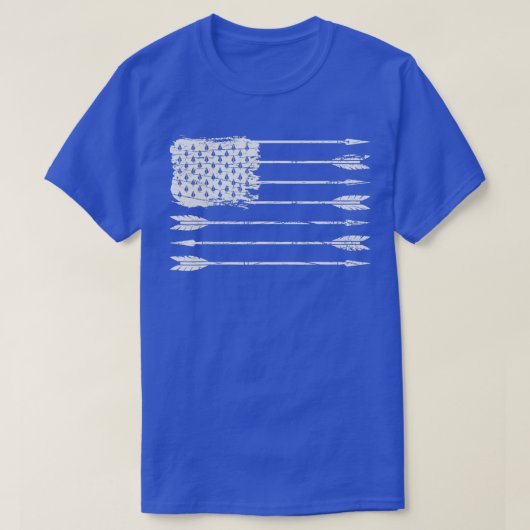 T-shirt American Flag Arrow Archerie Bowhunting Cadeaux Ar (Design devant)