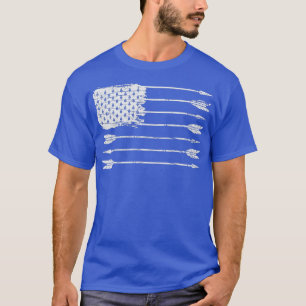 T-shirt American Flag Arrow Archerie Bowhunting Cadeaux Ar