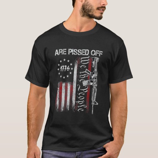 T-shirt American Flag Bald Eagle Nous, Les Gens, Nous Somm (Devant)
