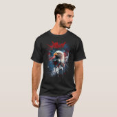 T-shirt American Flag Bald Eagle Patriotic 4th of July Fou (Devant entier)