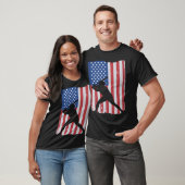 T-shirt American Flag Baseball (Unisexe)
