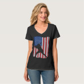 T-shirt American Flag Baseball (Devant entier)