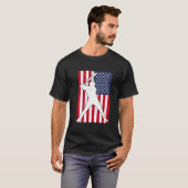 T-shirt American Flag Baseball Team Cadeau (Devant entier)