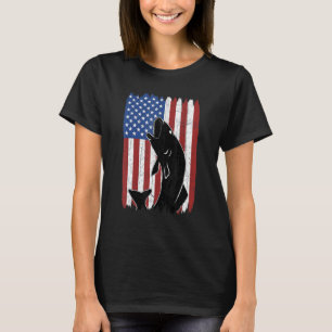 T-shirt American Flag Bass Fishing Usa Us Fish Fishman V