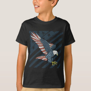 T-shirt American Flag Bird US Patriotic Bald Eagle