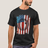 T-shirt American Flag Bowling - Drôle cadeau de chemise (Devant)