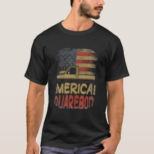T-shirt American Flag Carré Body American Squarebody Truc