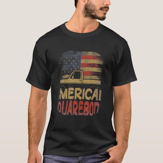 T-shirt American Flag Carré Body American Squarebody Truc (Devant)