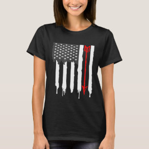 T-shirt American Flag Chasseur de mâchoires Arrow