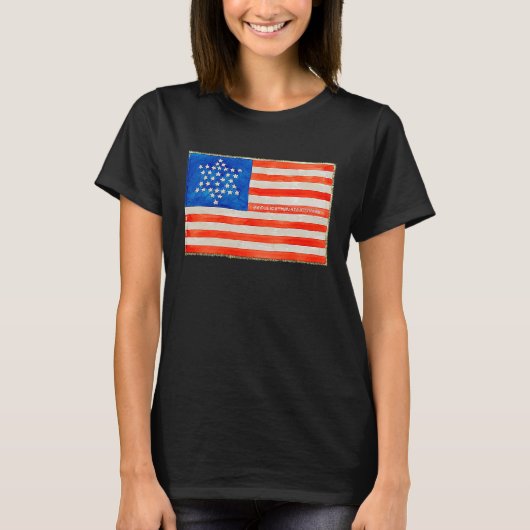 T-shirt American Flag Civil War (Devant)