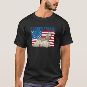 T-shirt American Flag Cocker Spaniel