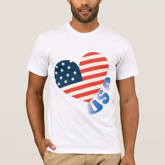T-shirt American Flag Colors, USA Pride (Devant)
