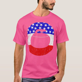 T-shirt American Flag Curling 2