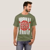 T-shirt American Flag Dart Lover Thème Graphisme (Devant entier)
