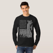 T-shirt American Flag DayRotcho Distressed USA Flag for US (Devant entier)