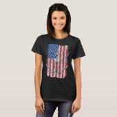 T-shirt American Flag Deer Hunting (Devant entier)