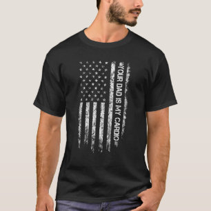 T-shirt American Flag Dit Que Ton Père Est Mon Père Cardio