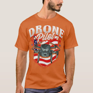 T-shirt American Flag Drone Pilot Patriotic USA