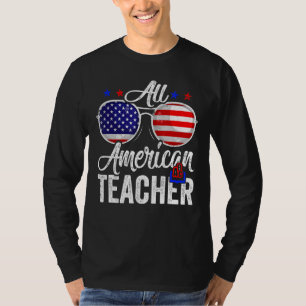 T-shirt American Flag Enseignant 4 juillet Patriotes Homme