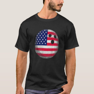 T-shirt American Flag Family Bowling Patriotic 4 Juil
