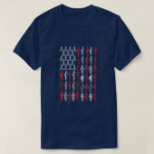 T-shirt American Flag Fishing T shirt, Bass Pro Fish 4th O (Design devant)