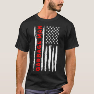 T-shirt American Flag Garbage Man US Flag