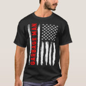 T-shirt American Flag Garbage Man US USA Flag (Devant)