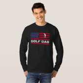 T-shirt American Flag Glof Dad Father's Day (Devant entier)