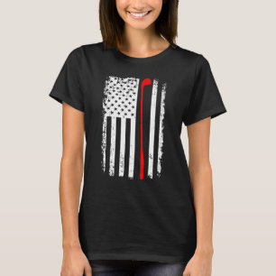 T-shirt American Flag Golf Team Retro Golf