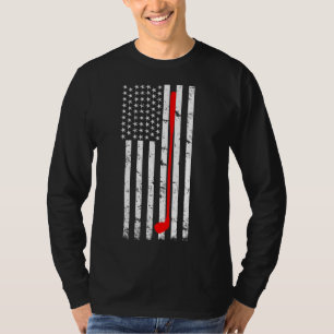 T-shirt American Flag Golf US Golf Player Golf Club