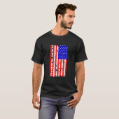 T-shirt American Flag Ham Radio Classic 90s Radio Connecti (Devant entier)