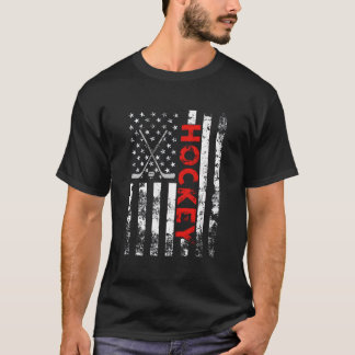 T-shirt American Flag Hockey Usa Patriotic