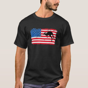T-shirt American Flag Kangaroo Kids Men Women 4th Of July