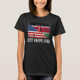 T-shirt American Flag & Kenya Drapeau meilleure famille Jo