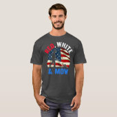 T-shirt American Flag Lawn Mowing 4th Of July Lawn Mower (Devant entier)