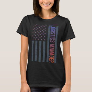 T-shirt American Flag - Logistique Manager