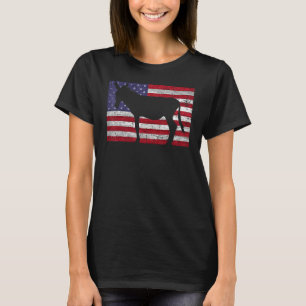 T-shirt American Flag Mule 4 juillet Patriotique Donkey Ow