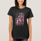 T-shirt American Flag Native Feather Pride Mois Indigeno (Devant)