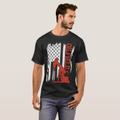 T-shirt American Flag Oilfield Workers Oil Riding Roughnec (Devant entier)