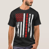 T-shirt American Flag Patriotic Valentines Day Clic He (Devant)