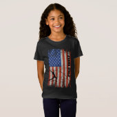 T-Shirt American Flag Pole Vault - Pole de look en détress (Devant entier)