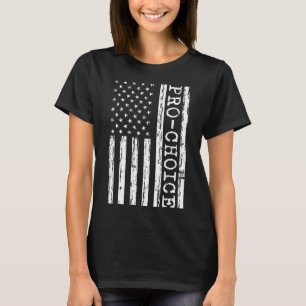 T-shirt American Flag Pro Choice Women's Safe Legal Aborti