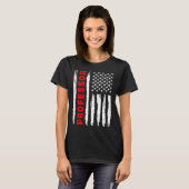 T-shirt American Flag Professor US USA Flag (Devant entier)