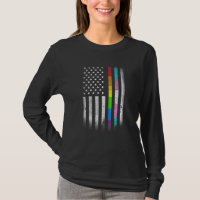 American Flag Rainbow Homexion Rights LGBTQ Bise