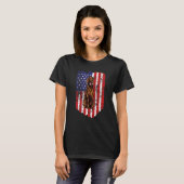 T-shirt American Flag Setter Irish Usa (Devant entier)