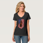 T-shirt American Flag Setter Irish Usa (Devant entier)