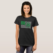 T-shirt American Flag Shamrock Clovers St Patricks Day Men (Devant entier)