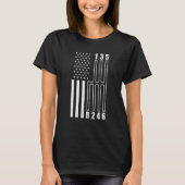 T-shirt American Flag Shift Gear Manual Transmission Car (Devant)